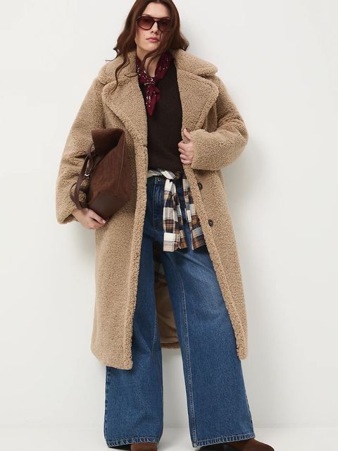 Medicine płaszcz damski kolor brązowy - zdjęcie produktu nr 1