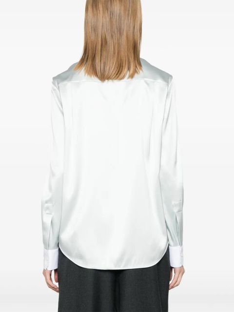 LOEWE satin shirt - Blue - zdjęcie produktu nr 2