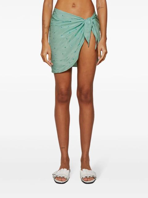 Oséree Gem crystal-embellished pareo - Green - zdjęcie produktu nr 2