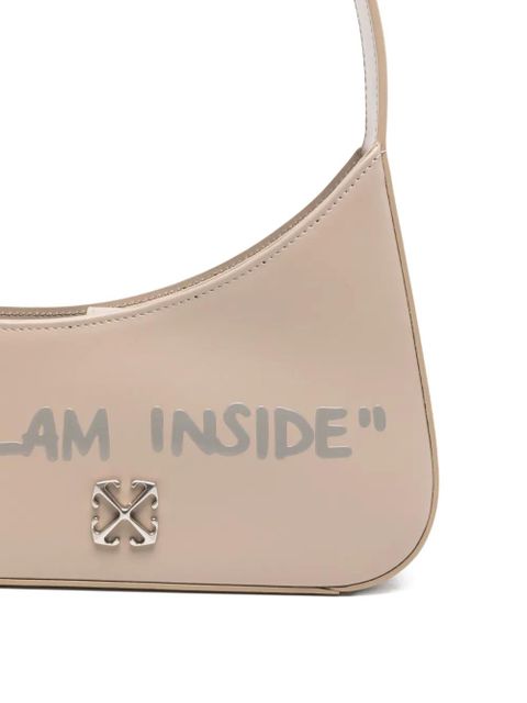 Off-White Glam Inside pocket tote bag - Neutrals - zdjęcie produktu nr 2