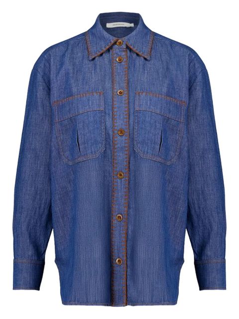 ZIMMERMANN Ascension shirt - Blue - zdjęcie produktu nr 1