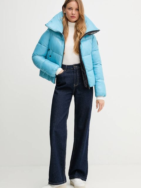 Save The Duck kurtka ISLA kolor niebieski przejściowa D39370W.LOVE21