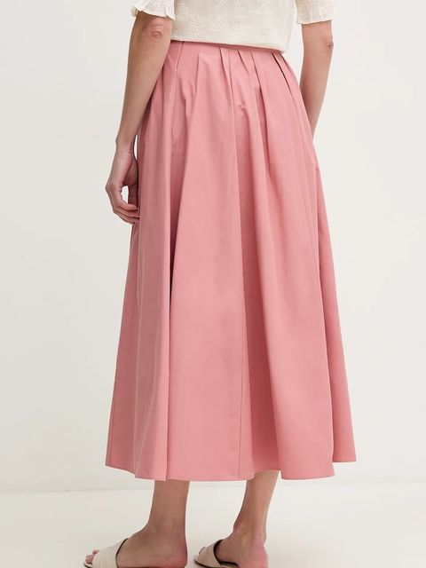 OUI spódnica kolor różowy midi rozkloszowana 91825