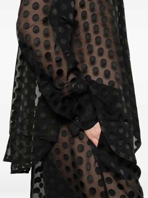 The Frankie Shop polka-dot shirt - Black