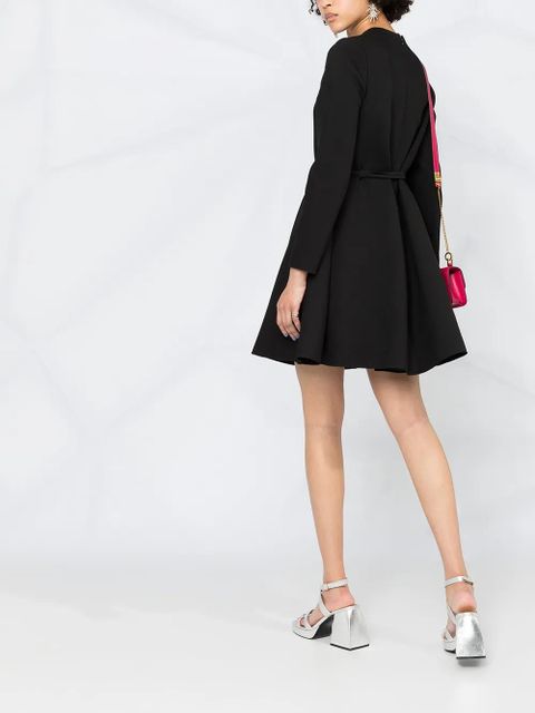 Valentino Garavani belted long-sleeve dress - Black - zdjęcie produktu nr 2