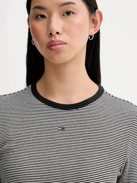 Tommy Jeans longsleeve damski kolor czarny DW0DW17387 - zdjęcie produktu nr 2