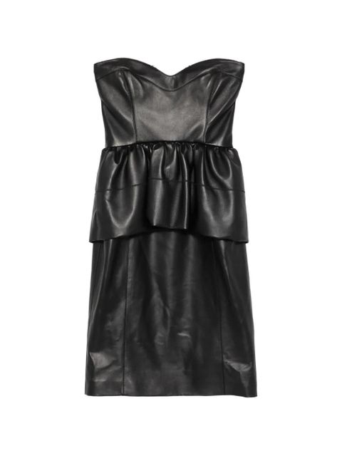 FENDI strapless peplum midi dress - Black - zdjęcie produktu nr 1