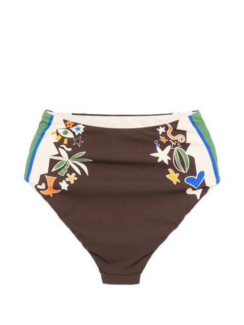 ALEMAIS Maroc printed bikini bottom - Brown - zdjęcie produktu nr 2