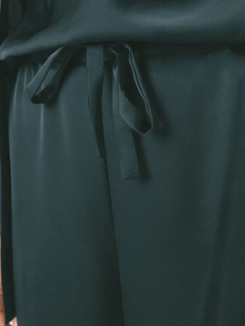 women'secret piżama damska kolor zielony satynowa 2542473