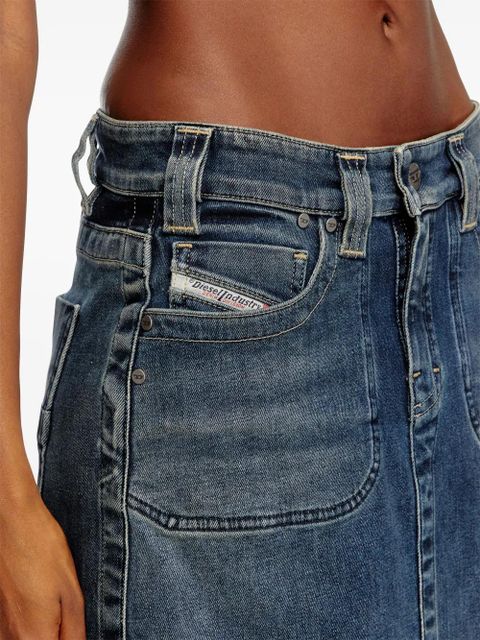 Diesel De-Pago-Mid-Re midi skirt - Blue - zdjęcie produktu nr 2