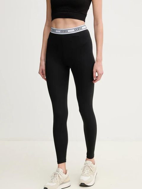 Guess legginsy ALINE damskie kolor czarny z nadrukiem V5GB04 KCSA2 - zdjęcie produktu nr 1