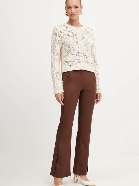 Morgan kardigan damski kolor beżowy MDAF - zdjęcie produktu nr 2