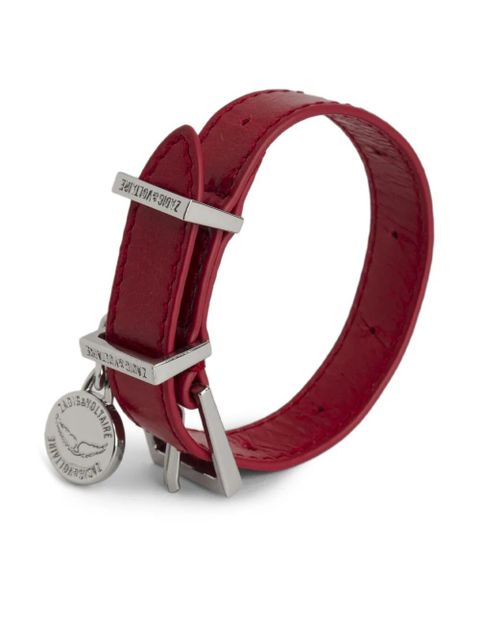 Zadig&Voltaire Sunny leather bracelet - Red