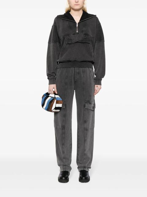 MARANT ÉTOILE Phenix zip-up cotton sweatshirt - Grey - zdjęcie produktu nr 2