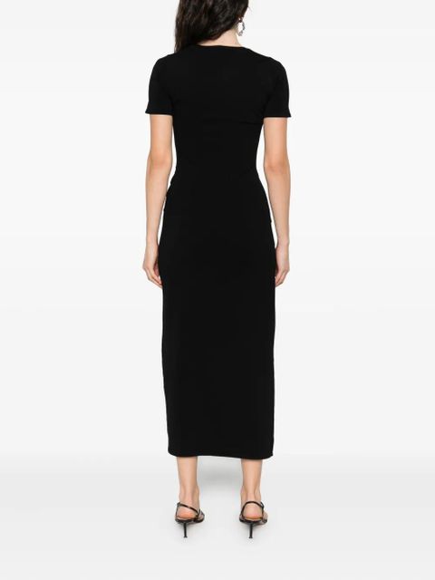 Simkhai belted draped dress - Black