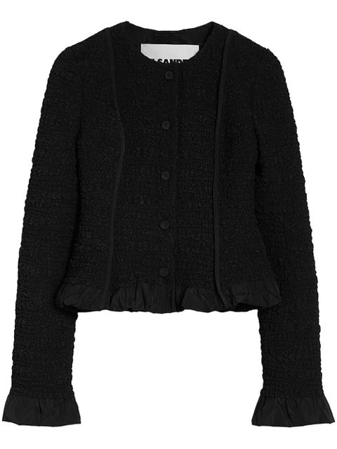 Jil Sander textured-finish jacket - Black - zdjęcie produktu nr 1