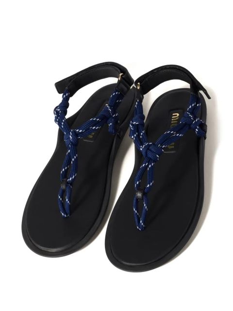 Miu Miu Rivière-cord sandals - Blue - zdjęcie produktu nr 2
