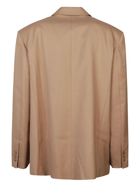 The Frankie Shop wrap-front blazer - Neutrals