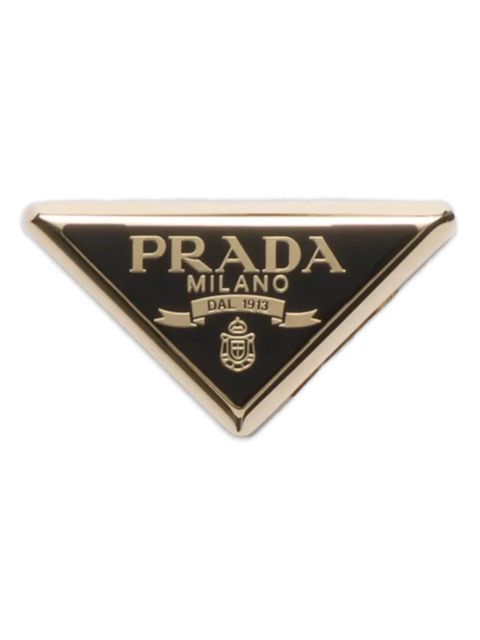 Prada logo-design scarf clip - Gold - zdjęcie produktu nr 1