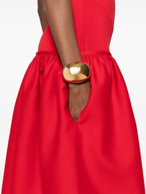 TOTEME twinflower tee gathered midi dress