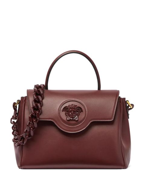 Versace La Medusa-embellished top-handle tote bag - Red - zdjęcie produktu nr 1