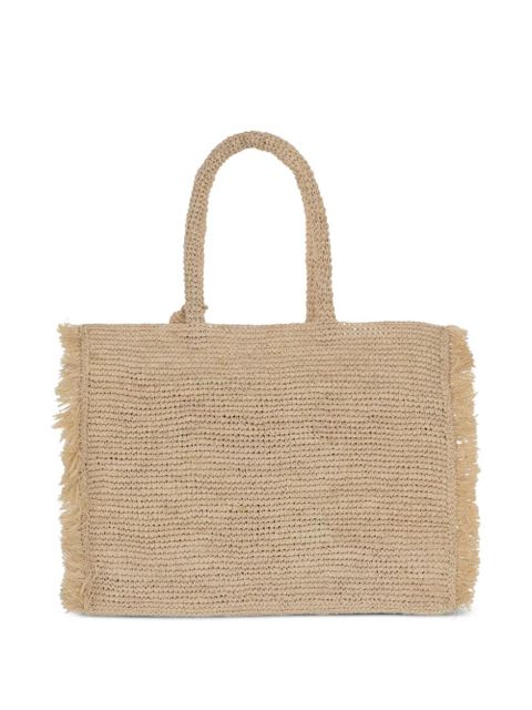MC2 Saint Barth tassel-detail raffia shoulder bag - Neutrals - zdjęcie produktu nr 2