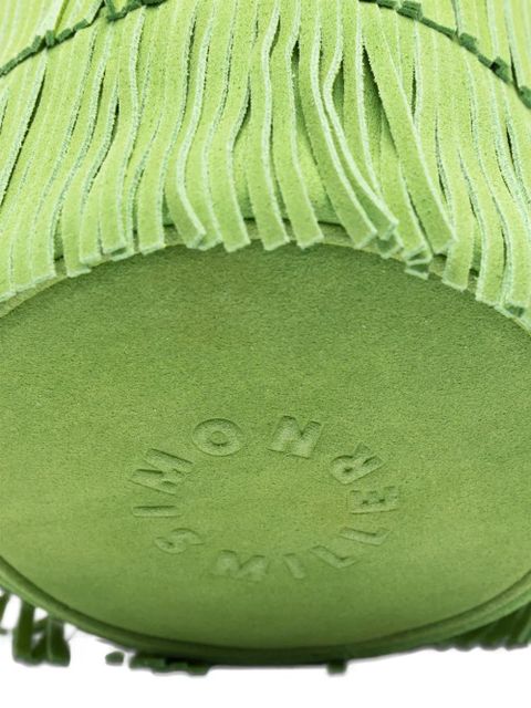 Simon Miller Tiki fringe top-handle tote bag - Green