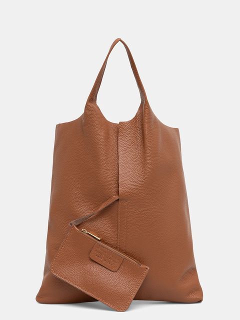 Answear.LAB torebka skórzana kolor brązowy - zdjęcie produktu nr 1