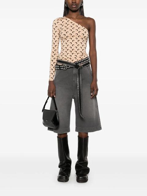 Marine Serre Crescent Moon asymmetric top - Neutrals - zdjęcie produktu nr 2