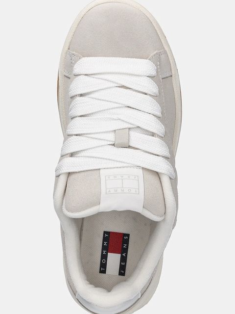 Tommy Jeans sneakersy zamszowe TJW SKATE SNEAKER damskie kolor beżowy EN0EN02808