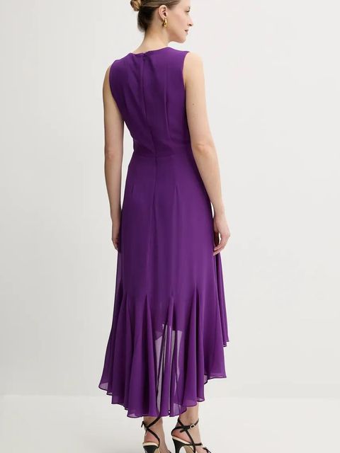 Morgan sukienka REEL kolor fioletowy midi rozkloszowana REEL