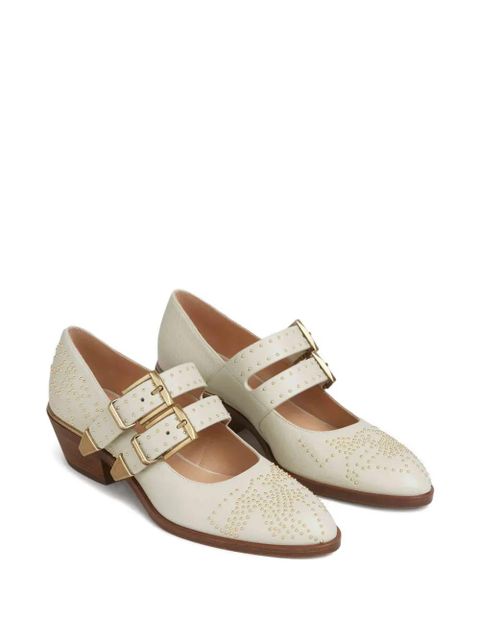 Chloé Susan buckle embellished pumps - Neutrals - zdjęcie produktu nr 1