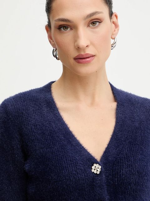 Morgan kardigan damski kolor granatowy MCLEMI