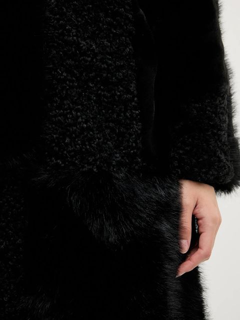 Dkny płaszcz kolor czarny