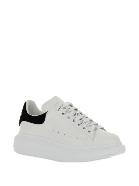 Alexander McQueen Oversized round-toe leather sneakers - White - zdjęcie produktu nr 2