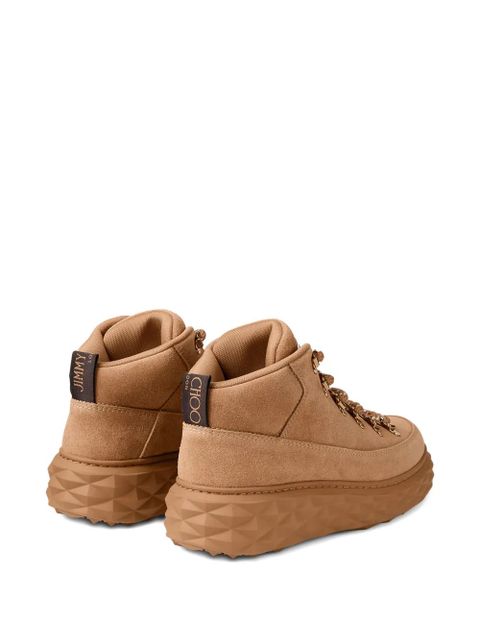 Jimmy Choo Diamond Maxi Hike F suede high-top sneakers - Neutrals