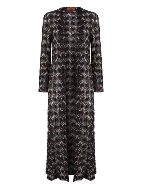 Missoni chevron-pattern knitted cardigan - Black - zdjęcie produktu nr 1