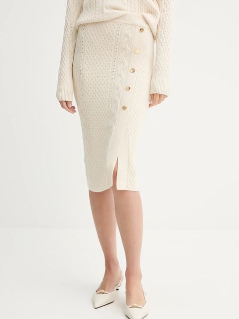 Fracomina spódnica kolor beżowy midi ołówkowa FR25WG4007K50201 - zdjęcie produktu nr 1