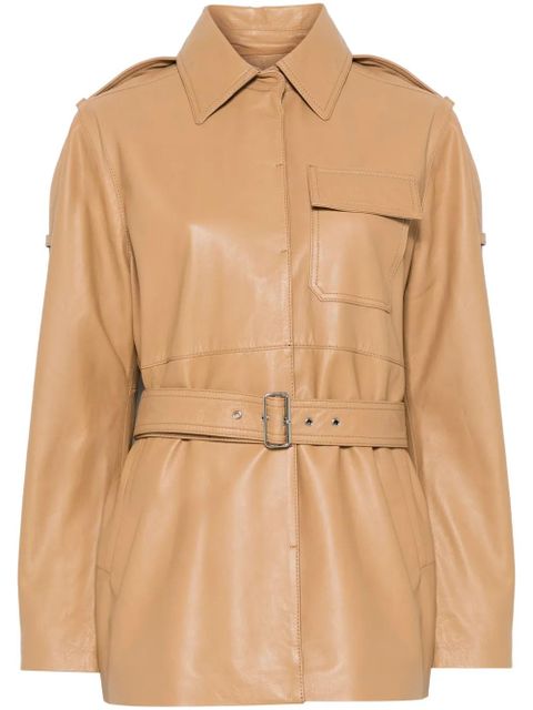 Victoria Beckham leather jacket - Brown - zdjęcie produktu nr 1