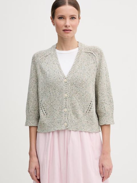 Mos Mosh kardigan damski z dodatkiem jedwabiu Lizet - zdjęcie produktu nr 1