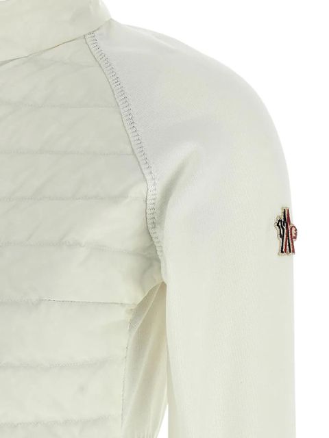 Moncler Grenoble padded-front zip-up cardigan - Neutrals