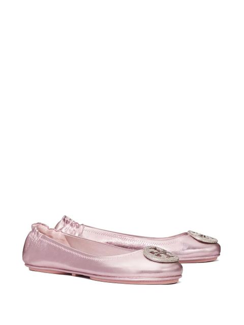 Tory Burch Minnie travel ballerina shoes - Pink