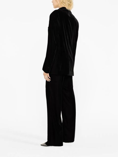 ETRO single-button velvet blazer - Black
