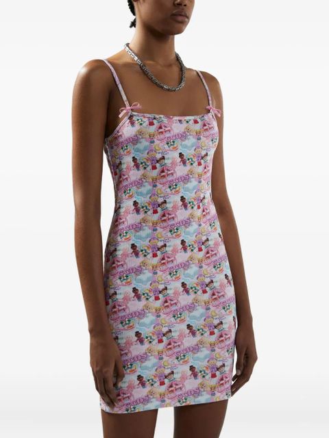 GCDS Polly Pocket printed mini dress - Pink