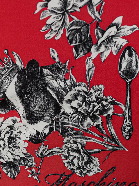 Moschino chusta jedwabna