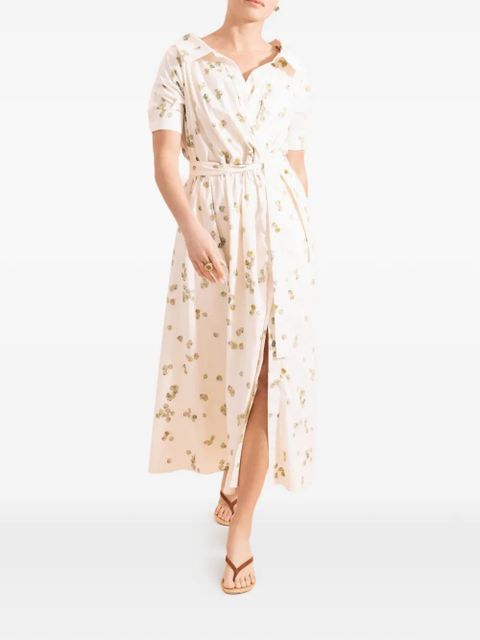 Altuzarra Lydia floral-pattern belted dress - Neutrals - zdjęcie produktu nr 2