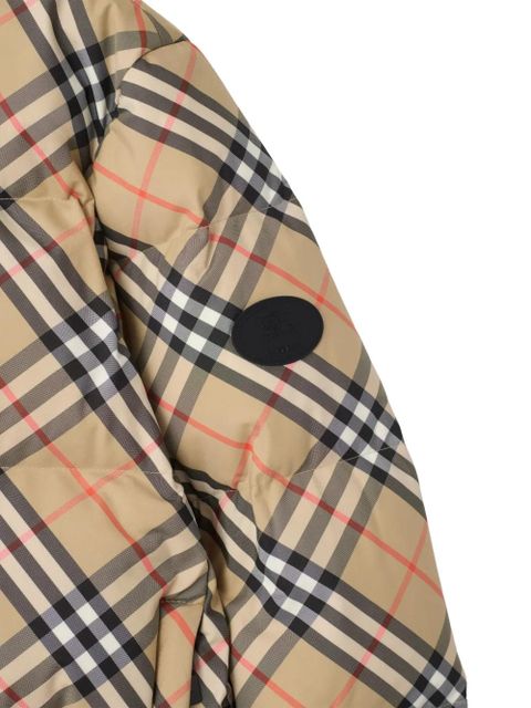 Burberry Vintage Check-pattern puffer jacket - Neutrals