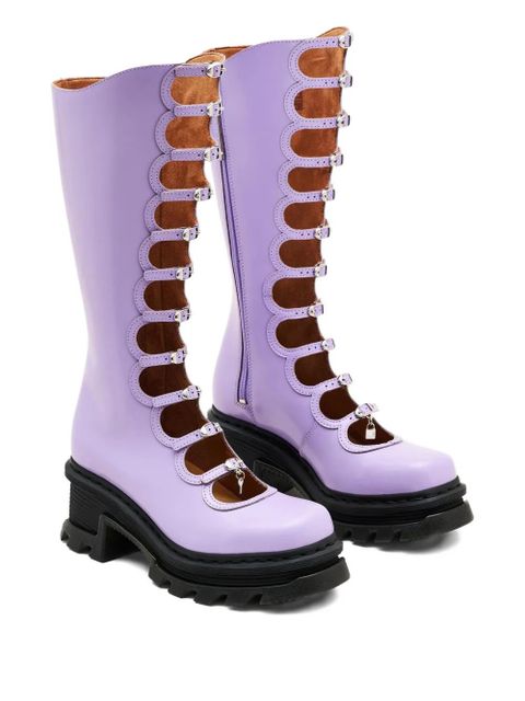 Marc Jacobs xDr. Martens 160mm The Kiki cut-out boots - Purple - zdjęcie produktu nr 2