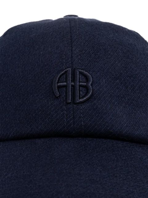 ANINE BING logo-detail baseball cap - Blue