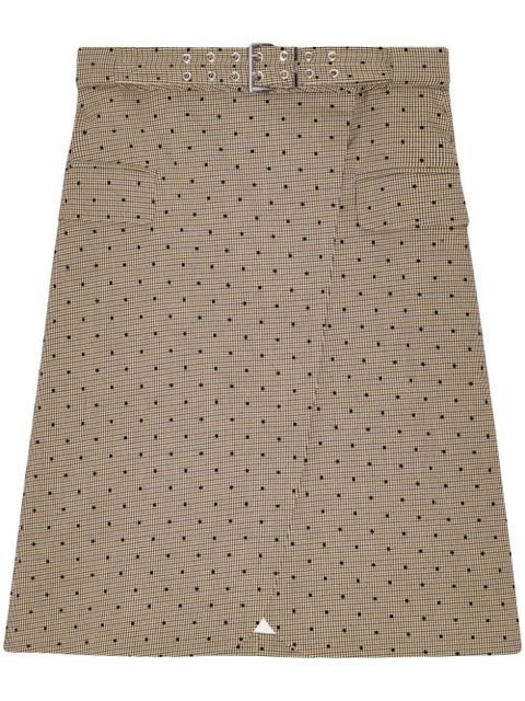 GANNI polka dot-print skirt - Neutrals - zdjęcie produktu nr 1